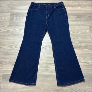 Old Navy Wow Flare Jeans Dark Wash Size 14 Short
